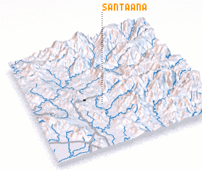 3d view of Santa Ana