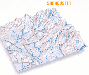 3d view of San Agustín