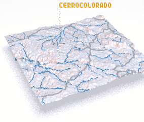 3d view of Cerro Colorado