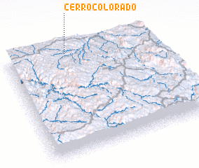 3d view of Cerro Colorado