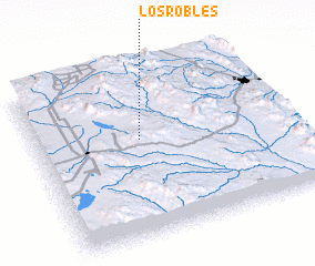 3d view of Los Robles