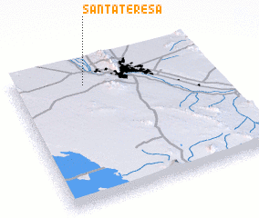 3d view of Santa Teresa