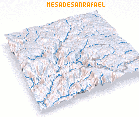 3d view of Mesa de San Rafael