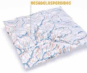 3d view of Mesa de los Perdidos