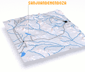 3d view of San Juan de Mendoza