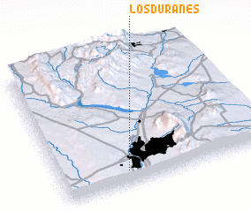 3d view of Los Duranes