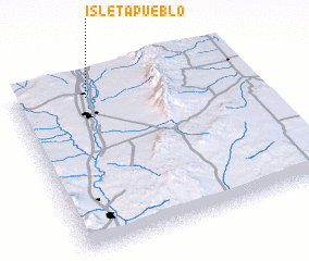 3d view of Isleta Pueblo