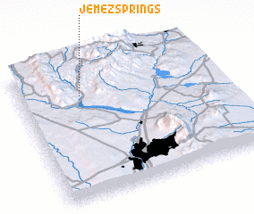 3d view of Jemez Springs