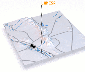 3d view of La Mesa