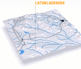 3d view of La Tabla Grande