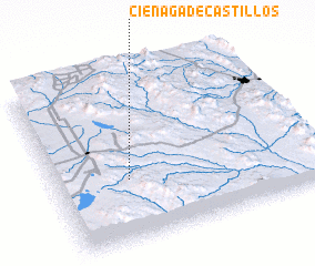 3d view of Ciénaga de Castillos