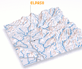 3d view of El Paso