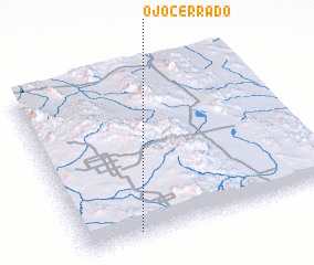 3d view of Ojo Cerrado