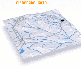 3d view of Ciénega del Gato