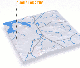 3d view of Ojo del Apache