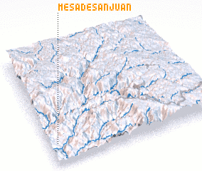 3d view of Mesa de San Juan