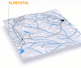 3d view of El Moyotal