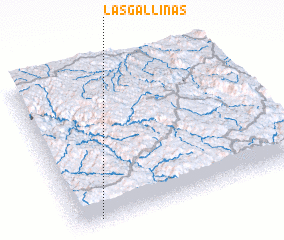 3d view of Las Gallinas