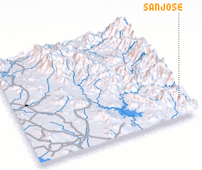 3d view of San José