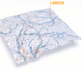 3d view of La Mesa