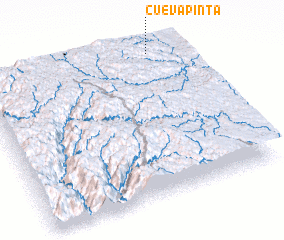 3d view of Cueva Pinta