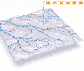 3d view of San José de Bachíniva