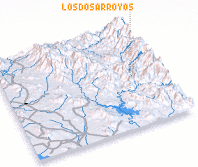 3d view of Los Dos Arroyos