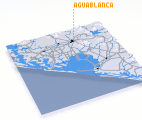 3d view of Agua Blanca