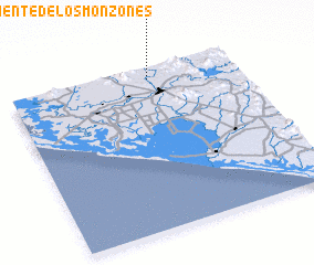 3d view of Agua Caliente de los Monzones