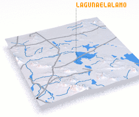 3d view of Laguna El Alamo