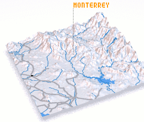 3d view of Monterrey