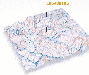 3d view of Las Juntas