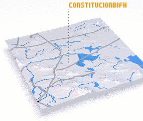 3d view of Constitución 1857