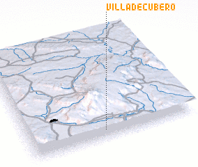 3d view of Villa de Cubero