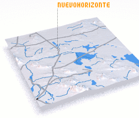 3d view of Nuevo Horizonte