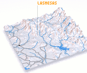 3d view of Las Mesas