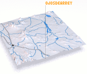 3d view of Ojos de Arrey
