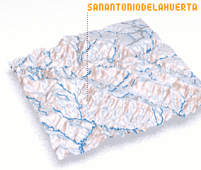 3d view of San Antonio de la Huerta