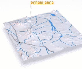 3d view of Peña Blanca