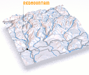 3d view of Red Mountain