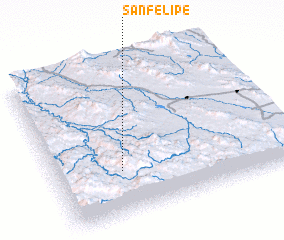 3d view of San Felipe