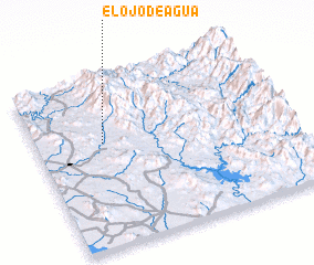 3d view of El Ojo de Agua