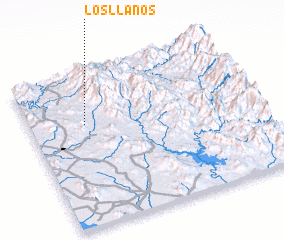 3d view of Los Llanos