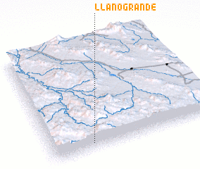3d view of Llano Grande
