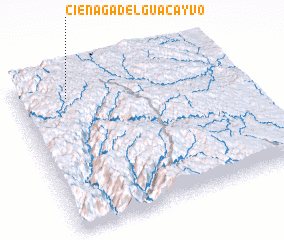 3d view of Ciénaga del Guacayvo