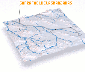 3d view of San Rafael de las Manzanas