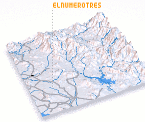 3d view of El Número Tres