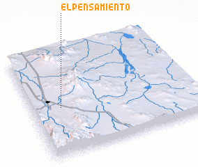 3d view of El Pensamiento