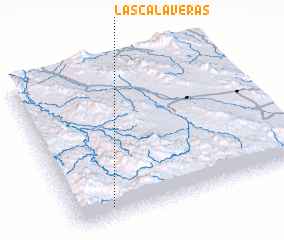 3d view of Las Calaveras