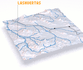 3d view of Las Huertas